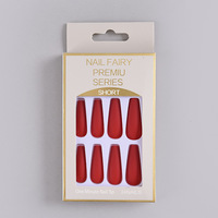 Amovible Multi Pure Color Réutilisable ABS Cercueil Presse sur Ongles Extension Ongles Cristal Faux Ongles Conseils