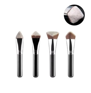Wooden Triangle Concealer Highlight Brush Wet Dry <b>Foundation</b> Brush for Face Brightening Makeup - Product Image 5