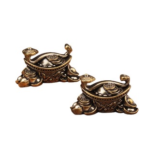 Adorno de Latón Yuanbao Ruyi, Decoración Feng Shui para Sala de Estar, Estilo Chino, Decoración Auspiciosa, Paquete Individual - Product Image 5