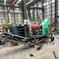 Concasseur à marteaux mobile haute productivité pour shales, charbon et quartz, électrique