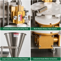 Machine de formage semi-automatique de comptoir en acier inoxydable 304 CE pour dim sum et siomai, idéale pour supermarchés
