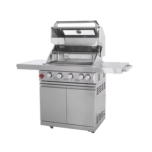 304 <span class=keywords><strong>in</strong></span> <span class=keywords><strong>acciaio</strong></span> <span class=keywords><strong>inox</strong></span> Standalone 4 + 1 bruciatore <span class=keywords><strong>Barbecue</strong></span> a Gas Grill <span class=keywords><strong>con</strong></span> Backburner a infrarossi, finestra di vetro, e piastra di <span class=keywords><strong>griglia</strong></span> rotante - Product Image 4