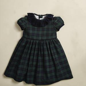 Vestiti all'ingrosso del bambino delle ragazze Ditsy del bambino floreale volant <span class=keywords><strong>con</strong></span> rifiniture lanterna manica abito di velluto - Product Image 1