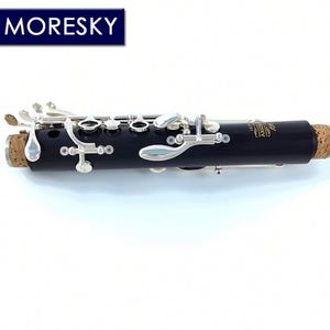 MORESKY Clarinette Bb en bois d'ébène plaqué argent 18 clés Grenadilla Sib Klarnet M191 - Product Image 3