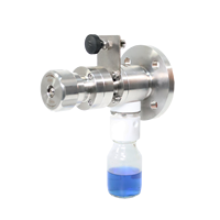 Vanne d'échantillonnage à bride fermée en acier inoxydable 316L sanitaire pour produits chimiques et pétroliers