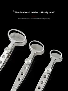 Penjepit Kista Kelopak Mata Ganda Manual dari Baja Tahan Karat untuk Bedah Oftalmik. - Product Image 3