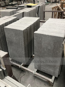 Dalles de sol extérieures décoratives en marbre gris Cendrillon, finition polie et roulée, pour pavage aléatoire - Product Image 6