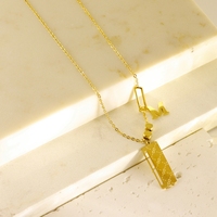 Collar de Moda al por Mayor, Colorido, de Marca, Chapado en Oro, de Acero Inoxidable, Joyería de México para Mujer, Regalos