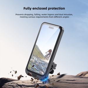 Soporte impermeable para teléfono, estilo espejo retrovisor, IP65, pantalla táctil accesible para bicicleta eléctrica, material ABS - Product Image 3