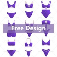 Bikini de Diseño Personalizado en 3D, Muestra Gratuita, Traje de Baño de Alta Calidad para Mujer, Conjunto de 2 Piezas, Ropa de Playa, Traje de Baño de Lujo