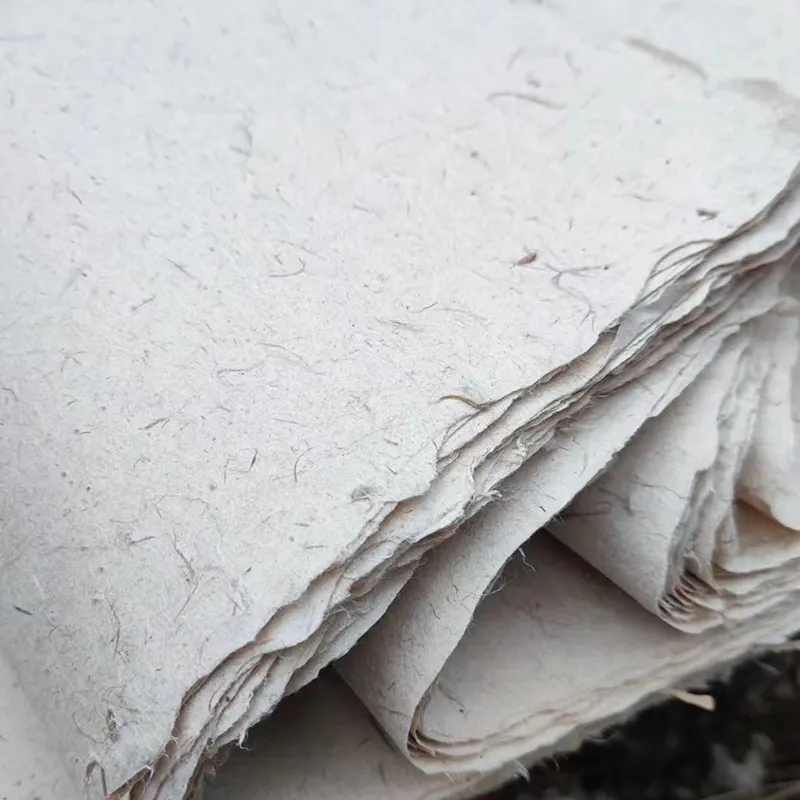 Deckle bordado de fibra algodão fivela de envelope decorativo feito à mão papel
