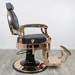 Beleza barbershop antiguidade equipamento e móveis cadeiras salão de metal barbeiro cadeira