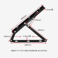 Support pneumatique pour lit traditionnel en fer Support hydraulique pour cadre de lit Tatami Support de squelette pour salle à manger et cuisine
