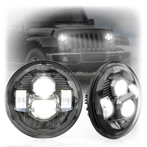 Luces LED de 7 Pulgadas Aprobadas por DOT para <span class=keywords><strong>Jeep</strong></span> <span class=keywords><strong>Wrangler</strong></span> JK 2007-2017, Accesorios, Faros Delanteros LED, Luces Antiniebla, Luces Traseras para <span class=keywords><strong>Jeep</strong></span> <span class=keywords><strong>Rubicon</strong></span> - Product Image 2