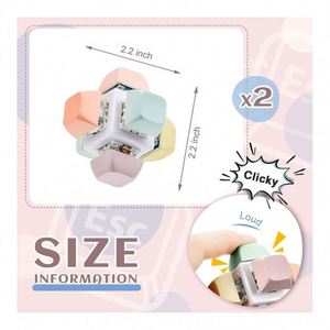 Porte-clés Fidget Toy de style interrupteur tactile avancé avec son de clic satisfaisant pour le soulagement de l'anxiété et l'amélioration de la concentration chez les personnes atteintes de TDAH - Product Image 3