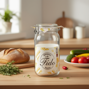 Pot en verre Fido Wire Bail 1,5 L, récipient de stockage alimentaire, fabriqué en Italie - Product Image 3