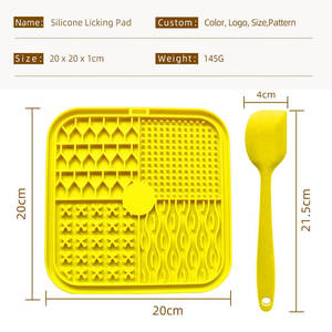 Nouvel arrivage : Tapis de léchage <span class=keywords><strong>en</strong></span> silicone personnalisé avec logo pour chien, accessoire de gamelle pour ralentir la consommation des animaux de petite taille - Product Image 2