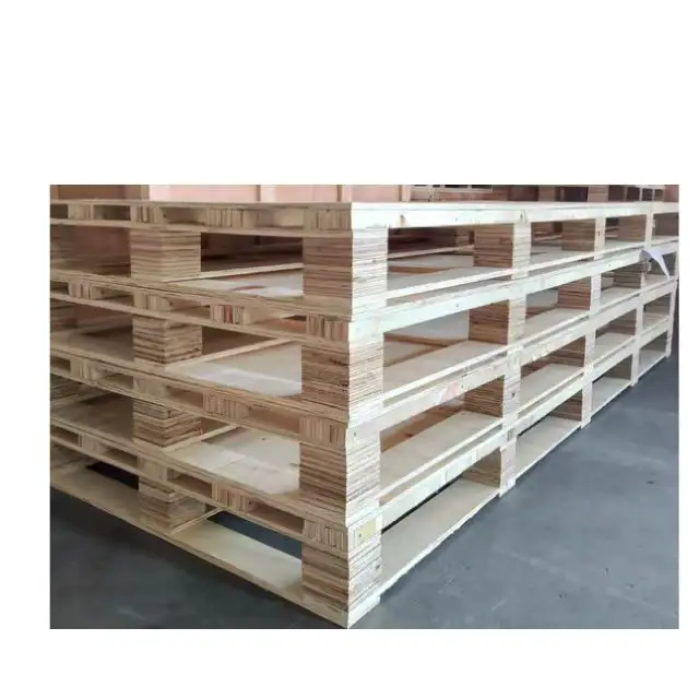 High Quality Single Faced Euro Pallet Wooden Crate with Plywood and Plastic Transformer Transportation Pallet Boxes