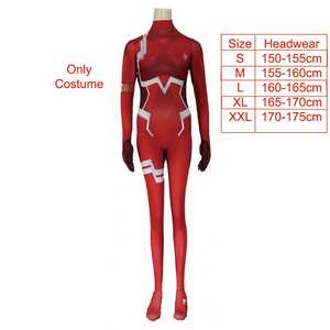 Darling in the Franxx 02 Zero Two Cosplay disfraz para mujer Navidad carnaval apretado 3D impresión mono Cosplay peluca - Product Image 3