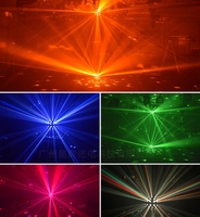 Lot de 2 Projecteurs de Scène LED RGBW pour Boîte de Nuit, Effet Laser 12W, Contrôle DMX512, Corps PC, Éclairage de Projection