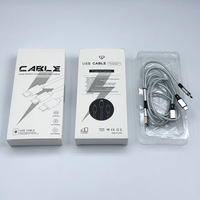 Cable de Carga Rápida 3 en 1 USB a Tipo C, Micro y Apple, con Logotipo Personalizado, Cable de Carga Trenzado de Nailon, Venta al Por Mayor de Fábrica, Regalo Promocional