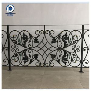 Rampe en fer forgé de luxe moderne de haute qualité avec <span class=keywords><strong>balustres</strong></span> pour balcon et terrasse de villa - Product Image 1