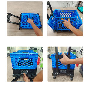 Sac de courses pliable en métal multifonctionnel à grande capacité, protection environnementale avancée, avec roues - Product Image 6