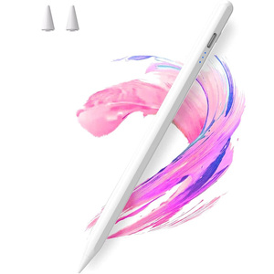 <span class=keywords><strong>Stylet</strong></span> en aluminium pour <span class=keywords><strong>iPad</strong></span> 2018-2026 <span class=keywords><strong>avec</strong></span> rejet de paume, charge rapide, sensibilité à l'inclinaison, ZD02, 8 heures d'autonomie, compatible - Product Image 1