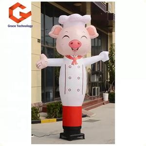 Boneka Hewan Kartun Tiup yang Mengibarkan Tangan (Babi, Bebek, Kelinci) untuk Promosi dengan Tenda dan Gapura Balon - Product Image 3