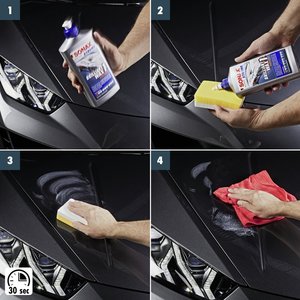 Cire Sonax Xtreme Brillant Wax 1 Hybrid Npt (500 ml) pour toutes les peintures neuves et prétraitées, brillance automobile, polissage automobile - Product Image 4