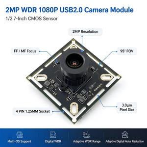 Module de caméra WDR USB2.0 OTG haute vitesse PS5268 2MP 1080P 95 degrés DFOV 1/2.7 pouces CMOS MJPG YUV2 pour équipement industriel - Product Image 1