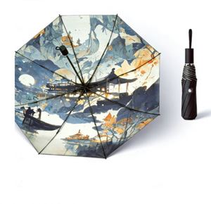Fully Automatic Folding, Retro, All-weather, Sunshade <b>Umbrella</b> UV protection Sun <b>Umbrella</b> - Product Image 4