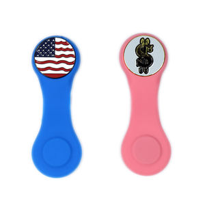 Clip de gorra de Golf de goma de silicona magnético fuerte plegable de moda Popular con parche Chapado en Metal esmaltado DIY - Product Image 2