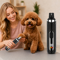 Tondeuse à poils pour chien rechargeable à faible bruit, lime à ongles électrique pour chat avec accessoires, kit de toilettage professionnel pour animaux de compagnie