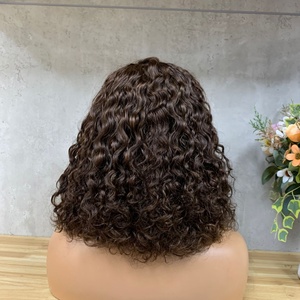 Wholesale <b>Human</b> Hair <b>Wig</b> Water Curl 100% 4x4 Lace <b>Wig</b> - Product Image 4