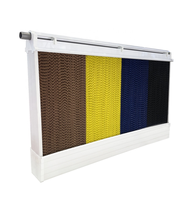 Prix usine vente chaude nouveau 7090 serre coussin de refroidissement ferme de volaille rideau humide aluminium PVC cadre usage domestique Industries de détail