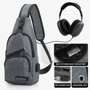 Sac à bandoulière durable pour homme, sac à bandoulière décontracté, sac à bandoulière pour homme, sac à bandoulière pour homme avec <span class=keywords><strong>port</strong></span> de charge USB - Product Image 5