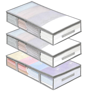 2024 Bán Chạy Nhất Dưới Giường Lưu Trữ Container Thùng Chăn Lưu Trữ Với Tay Cầm Cho Quần Áo - Product Image 3