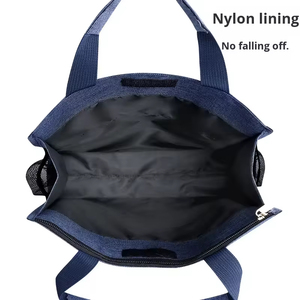 Sac fourre-tout en tissu Oxford grande capacité pour étudiants, idéal pour les cours privés, le rangement, les documents, les fournitures de bureau et scolaires - Product Image 3