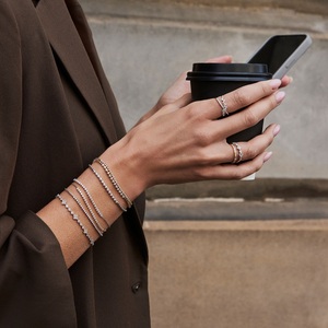 Pulsera de Diamantes Miss ROX, Oro Blanco de 18K y Diamantes, para Regalo, Bodas, Fiestas, Pulsera de Lujo - Product Image 3