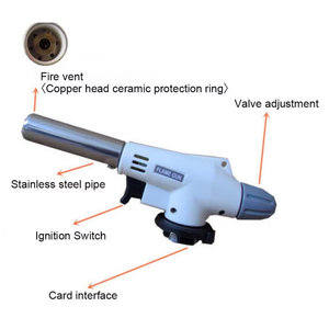 Antorcha de Gas para acampar, pistola de llama, soplete para cocinar, soldadura, butano, autoencendido, soplete de soldadura pequeño - Product Image 3