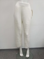 Ensemble deux pièces pour femme, pull en laine tricoté élégant, couleur unie, longueur au-dessus du genou, hiver, écologique, anti-boulochage