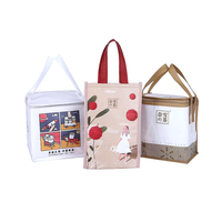 Sacs thermiques anti-collision en coton perlé imperméable non tissé avec fermeture éclair pour nids d'oiseaux