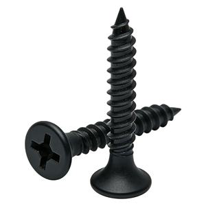 Vis à cloison sèche <span class=keywords><strong>HEAN</strong></span> en phosphate noir, à filetage fin, à tête trompette, pour plaques de plâtre - Product Image 1