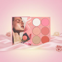 Palette de fards à paupières IGOODCO, vente directe usine, avec 6 rouges à lèvres, résistante à l'eau, best-seller TikTok, personnalisable