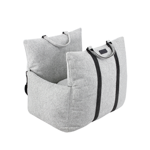 Großhandel Luxus tragbare Reise Katze und Hund Booster Sitz Solid Pattern <span class=keywords><strong>Cover</strong></span> Abnehmbare Auto Haustier Bett Zubehör für den Außenbereich - Product Image 3