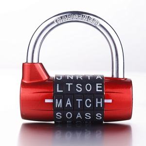 <span class=keywords><strong>Cadenas</strong></span> mécanique transfrontalier à 5 chiffres en forme de U avec lettres anglaises TY5-W – Vente en gros - Product Image 4