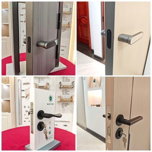 Puerta Interior de Madera de Alta Calidad para <span class=keywords><strong>Casa</strong></span>, Puerta con Aislamiento Acústico, Venta Directa de Fábrica, Puerta de HDF - Product Image 3