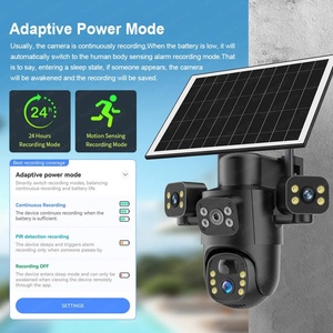 Eseecloud 40MP 4G Sim Card HD Three Lens 2.4G 5G WiFi Solar <b>Camera</b> Outdoor Network <b>Wireless</b> IP CCTV Surveillance <b>Security</b> <b>Camera</b> - Product Image 5