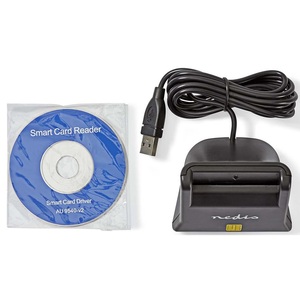 Nedis <b>Sd</b> Smart <b>Card</b> Reader Usb 2.0 For Id <b>Cards</b> And <b>Memory</b> <b>Cards</b> - Product Image 2
